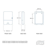 Tork M/Fold Hand Towel Dispenser White H2 - Modern Teaching Aids NZ