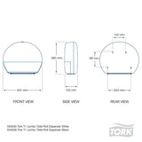 Tork Jumbo Toilet Roll Dispenser White T1 - Modern Teaching Aids NZ