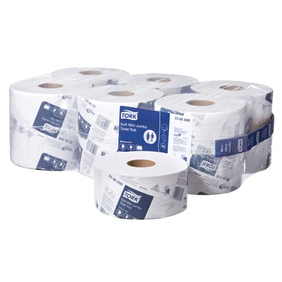 Tork M/Jumbo Toilet 2Ply 200m T2 - Pack of 12 - Modern Teaching Aids NZ