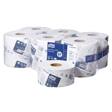 Tork M/Jumbo Toilet 2Ply 200m T2 - Pack of 12 - Modern Teaching Aids NZ