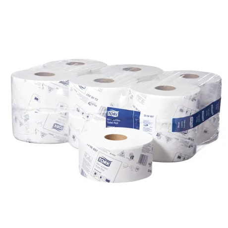 Tork M/Jumbo Toilet 1Ply 400m T2 - Pack of 12 - Modern Teaching Aids NZ