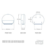 Tork Mini Jumbo Toilet Dispenser White T2 - Modern Teaching Aids NZ