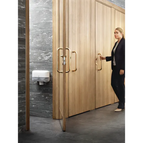 Tork Twin Coreless Toilet Dispenser White T7 - Modern Teaching Aids NZ