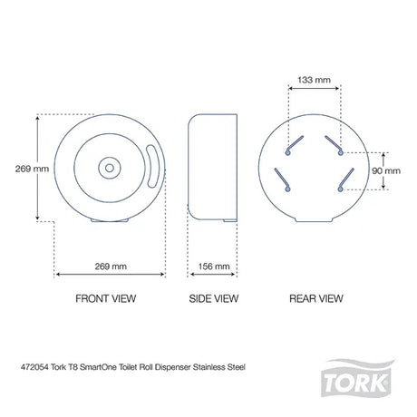 Tork SmartOne Mini Toilet Dispenser White T9 - Modern Teaching Aids NZ