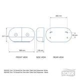 Tork SmartOne Twin Mini Toilet Dispenser T9 - Modern Teaching Aids NZ