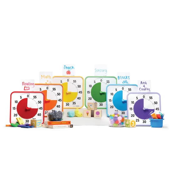Time Timer Classroom Set - 6 Timers - Modern Teaching Aids NZ