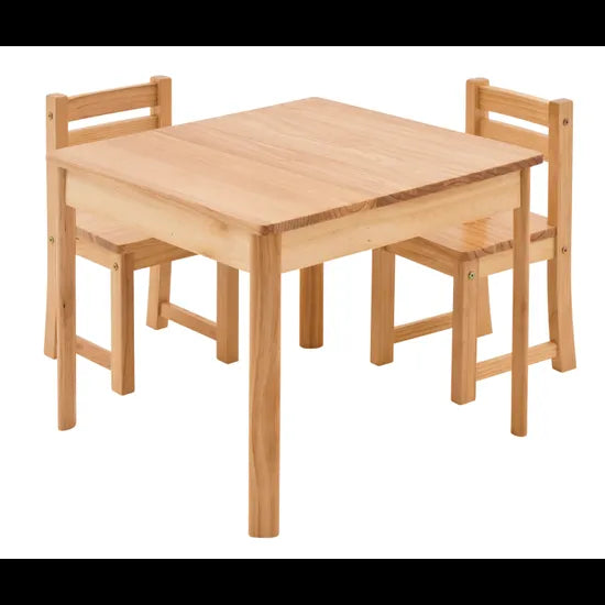 Wooden Play Table with 2 Chairs - Modern Teaching Aids NZ