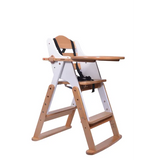 Wooden High-Low Feeding Chair - White - Modern Teaching Aids NZ