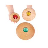 Wooden Jewel Pebbles - 12 pieces - Modern Teaching Aids NZ