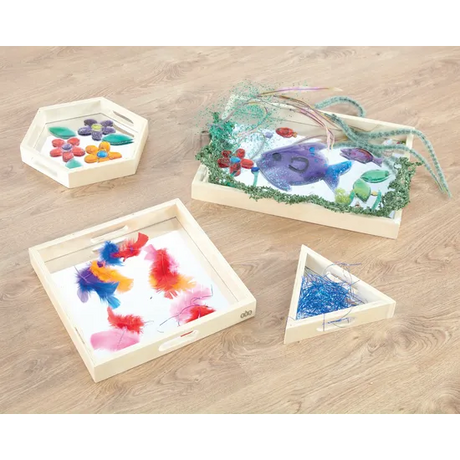 Mirror Trays - Set of 4 - Modern Teaching Aids NZ