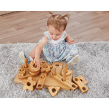 Wooden Stack & Build Block Set - Modern Teaching Aids NZ