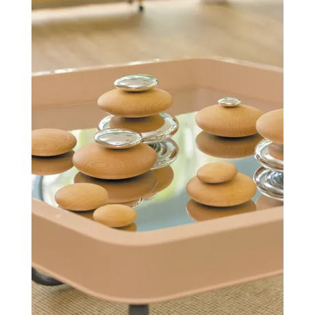 Wooden and Mirrored Pebble Kit - 40Â  Pieces