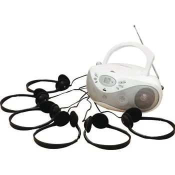 CD Player With 6 Ports & 6 Headphones - Modern Teaching Aids NZ