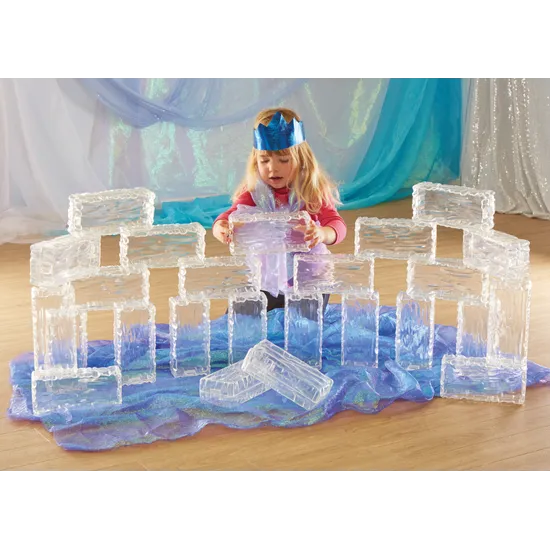 Glacier Bricks - 25 pieces - Modern Teaching Aids NZ