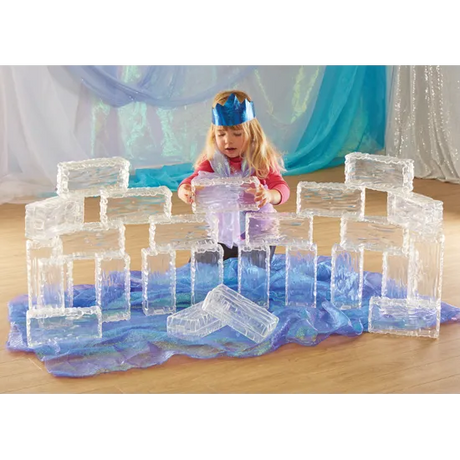 Glacier Bricks - 25 pieces - Modern Teaching Aids NZ