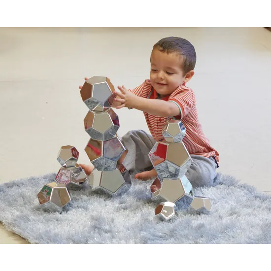 Metallic Blocks - 12 pieces - Modern Teaching Aids NZ