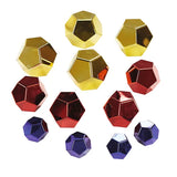 Lightweight Colourful Metallic Blocks - 12  Pieces - Modern Teaching Aids NZ