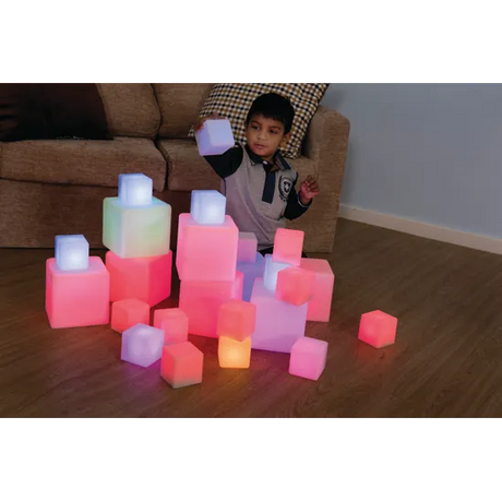 Glowing Sensory Blocks - 12 pieces - Modern Teaching Aids NZ