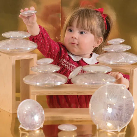 Iridescent Ornate Stacking Pebbles - 15  Pieces - Modern Teaching Aids NZ