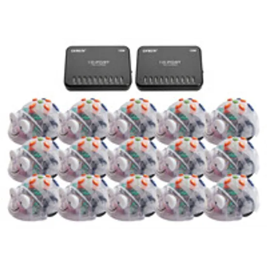 Blue-Bot - Set of 15 & Two 10-Port Charger - Modern Teaching Aids NZ