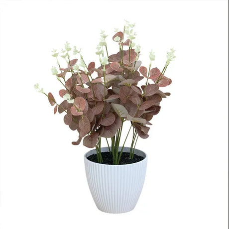 Artificial Burgundy Baby Eucalyptus 38cm - Modern Teaching Aids NZ