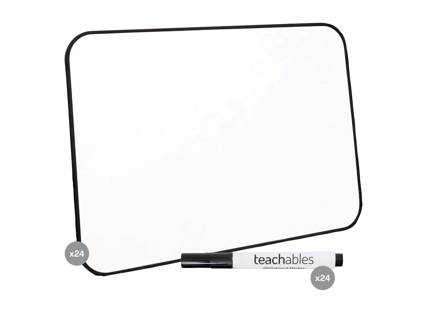 Teachables Magnetic Mini Whiteboards & Chisel Tip Markers Kit