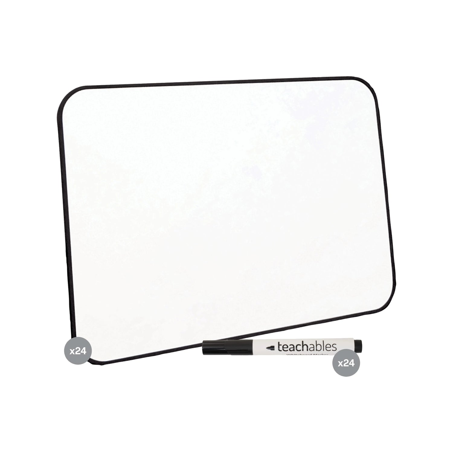 Teachables Magnetic Mini Whiteboards & Bullet Tip Markers Kit