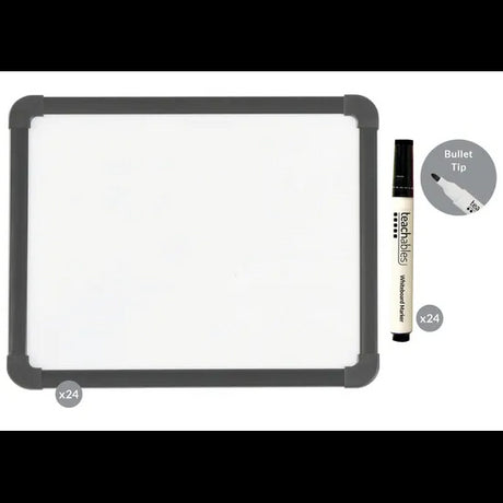 Teachables Magnetic Mini Whiteboards & Bullet Tip Markers Kit - Modern Teaching Aids NZ