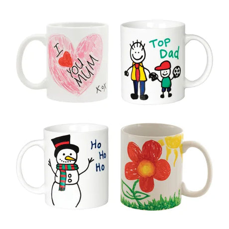 Porcelain Mugs 285 ml - Pack of 12 - Modern Teaching Aids NZ