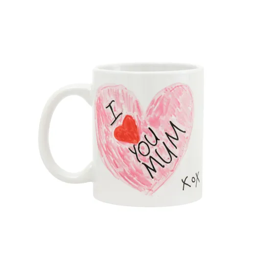 Porcelain Mugs & Markers Kit