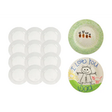 Porcelain Plates 19 cm - Pack of 12