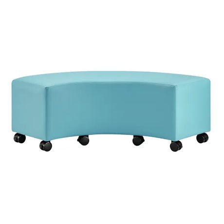 Ergerite Curved Ottoman - Blue