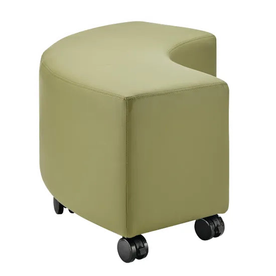 Ergerite Curved Ottoman - Green