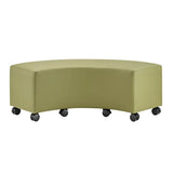 Ergerite Curved Ottoman - Green