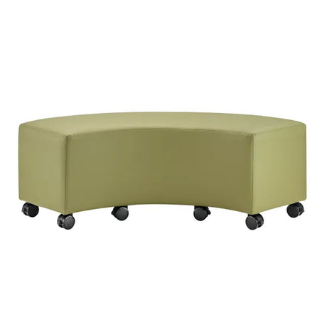 Ergerite Curved Ottoman - Green