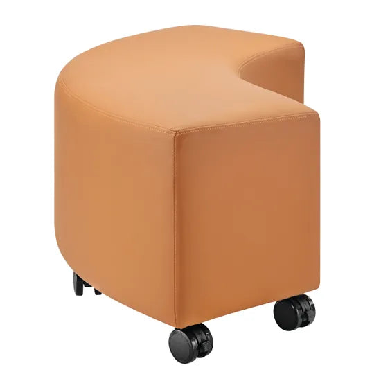Ergerite Curved Ottoman - Terracotta