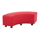 Ergerite - Curved Ottoman - 106cm - Red - Modern Teaching Aids NZ