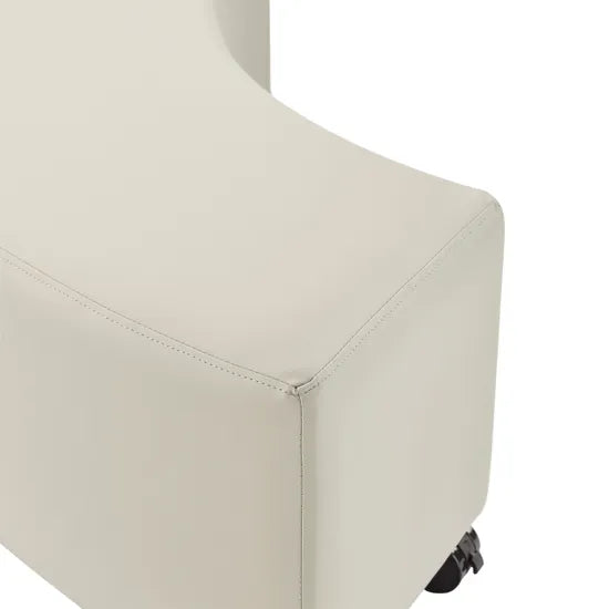 Ergerite Curved Ottoman - Beige