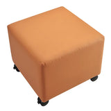Ergerite Square Ottoman - Terracotta