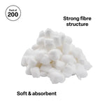 Cotton Wool Balls - Pack of 200 - Modern Teaching Aids NZ