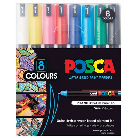 POSCA Marker Ultra Fine - Pack of 8 - Modern Teaching Aids NZ