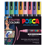POSCA Marker Glitter Fine - Pack of 8 - Modern Teaching Aids NZ
