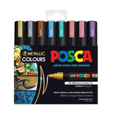 POSCA Marker Metallic Bullet - Pack of 8 - Modern Teaching Aids NZ