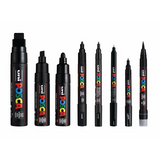 POSCA Marker Assorted Black - Pack of 8 - Modern Teaching Aids NZ