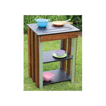 Outdoor Stove Aluminium and Merbau - Modern Teaching Aids NZ