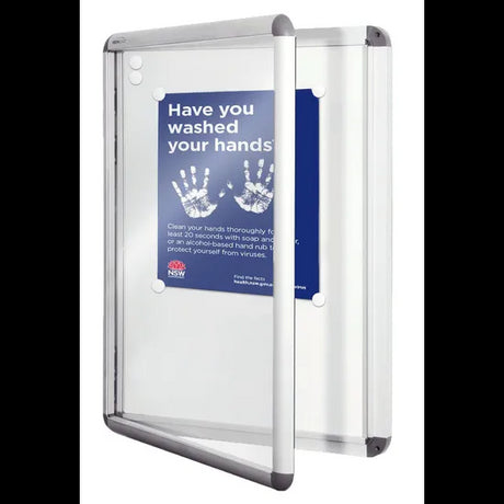 Noticecase Snap Frame A2 Silver Finish - Modern Teaching Aids NZ