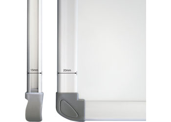 Visionchart Magnetic Porcelain Mobile Whiteboard – 180 x 120 cm