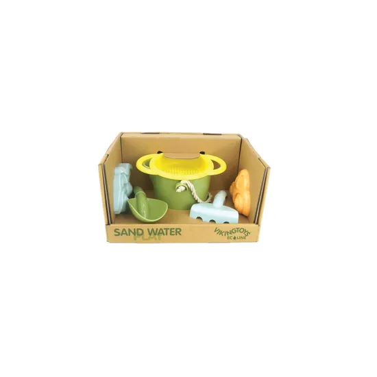 Viking Toys - Eco Bucket Set w/ Sieve & 2 vehicles - Modern Teaching Aids NZ