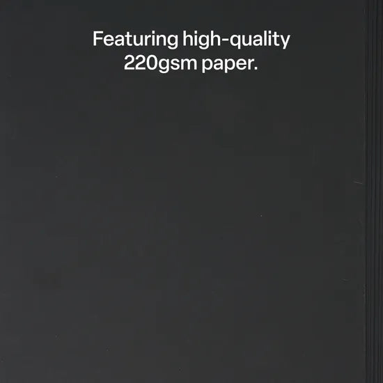 Black Cardboard A4 220 gsm - Pack of 100