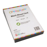 Black Cardboard A4 220 gsm - Pack of 100